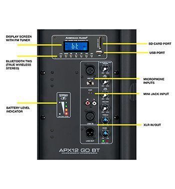 American Audio APX12 GO BT 3
