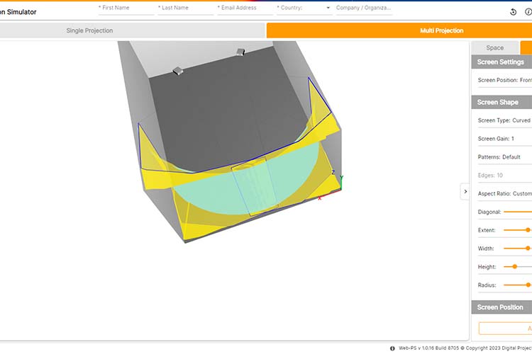 DP Projection Simulator 2 HI