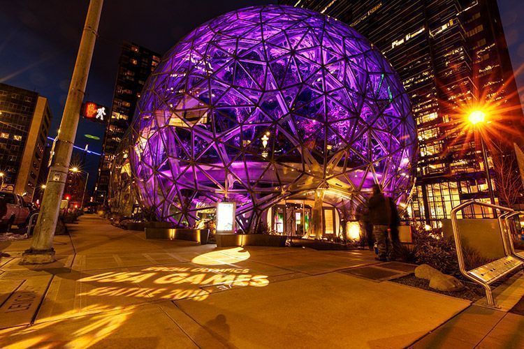 uplighters, Amazon, Special Olympics USA Games, QuolorPoint