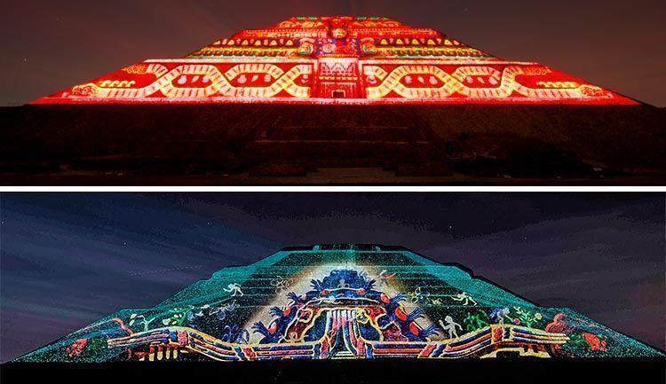 Christie y Cocolab videomapping en Teotihuacan 44