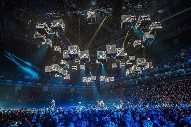 lights, lighting, stage, show, metallica, music, heavy metal, 