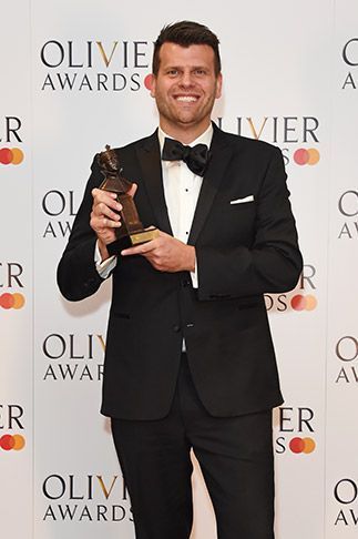 Gareth Owen receives his third Olivier Award 1CE