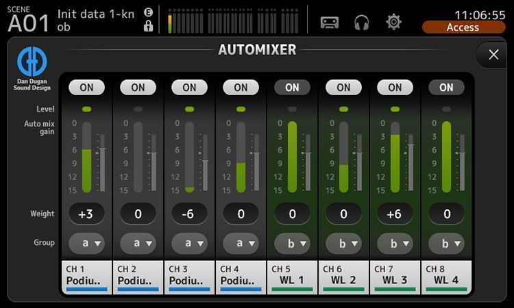 TF Automixer overview BG